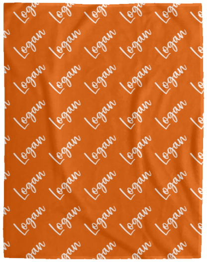 Personalized SnugglePlush™ Fleece Name Blanket - Brush Script