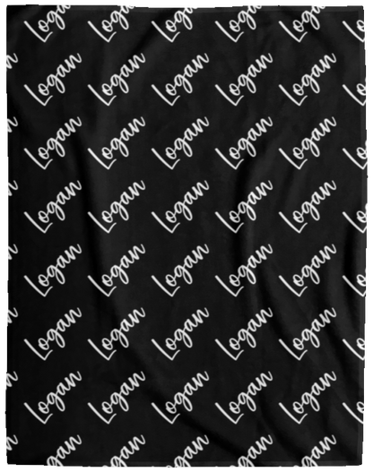 Personalized SnugglePlush™ Fleece Name Blanket - Brush Script