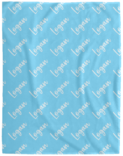 Personalized SnugglePlush™ Fleece Name Blanket - Brush Script