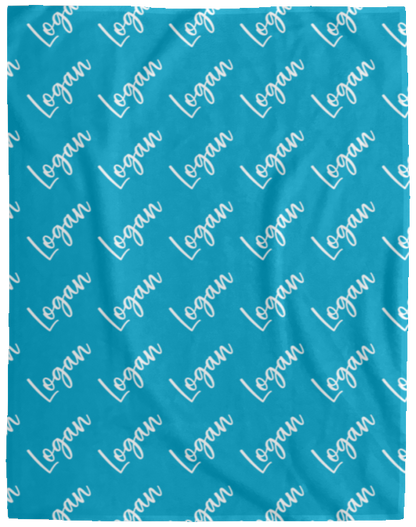 Personalized SnugglePlush™ Fleece Name Blanket - Brush Script