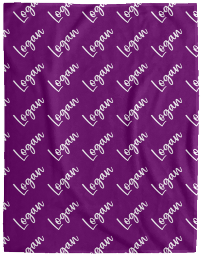 Personalized SnugglePlush™ Fleece Name Blanket - Brush Script