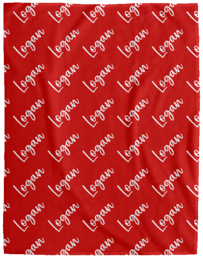Personalized SnugglePlush™ Fleece Name Blanket - Brush Script
