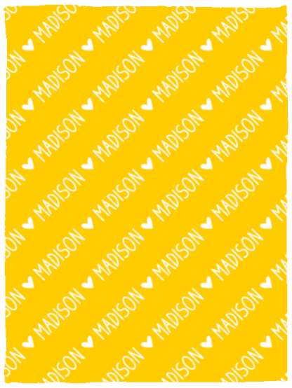 Personalized SnugglePlush™ Fleece Name Blanket - Handwritten Heart Font