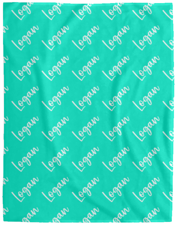 Personalized SnugglePlush™ Fleece Name Blanket - Brush Script