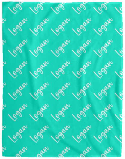 Personalized SnugglePlush™ Fleece Name Blanket - Brush Script