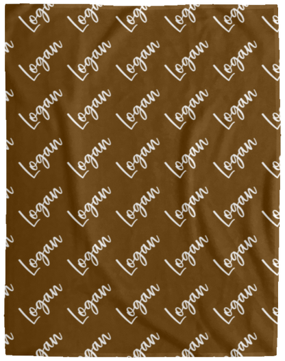 Personalized SnugglePlush™ Fleece Name Blanket - Brush Script