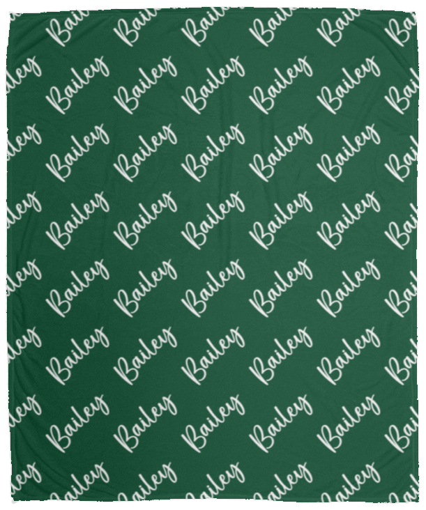 Personalized SnugglePlush™ Fleece Name Blanket - Brush Script