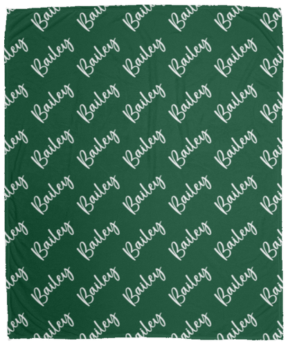 Personalized SnugglePlush™ Fleece Name Blanket - Brush Script