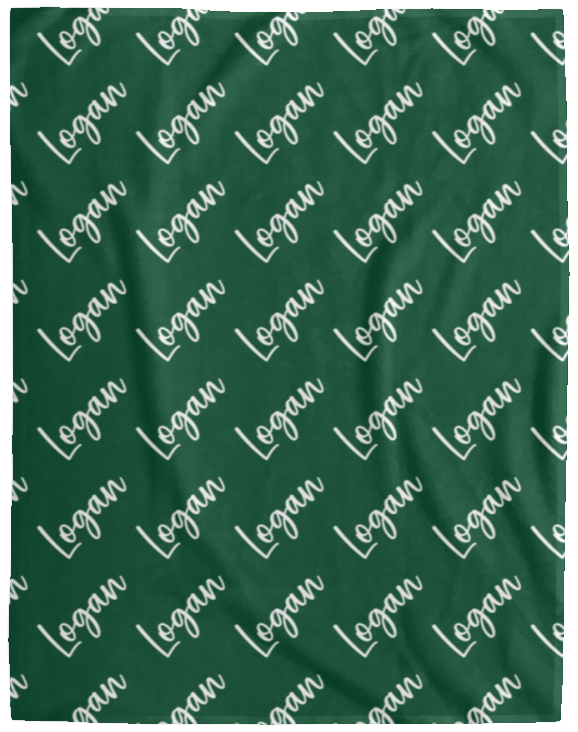 Personalized SnugglePlush™ Fleece Name Blanket - Brush Script