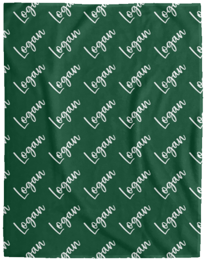 Personalized SnugglePlush™ Fleece Name Blanket - Brush Script