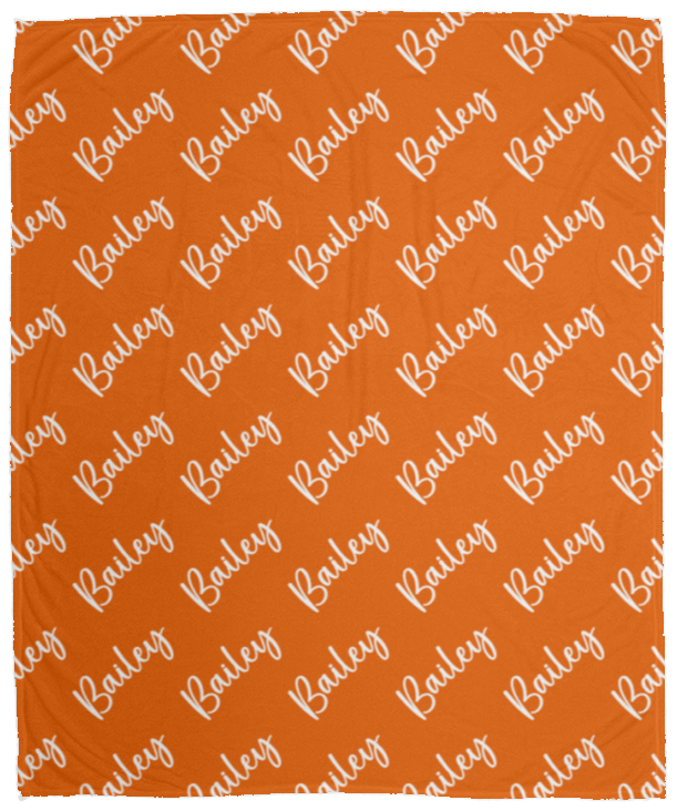 Personalized SnugglePlush™ Fleece Name Blanket - Brush Script