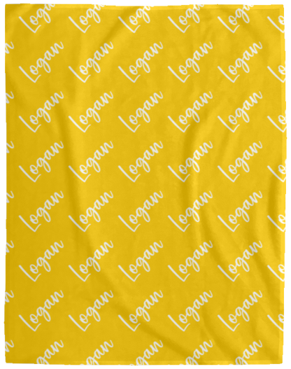 Personalized SnugglePlush™ Fleece Name Blanket - Brush Script