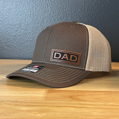 DAD Side Leather Patch Hat Brown