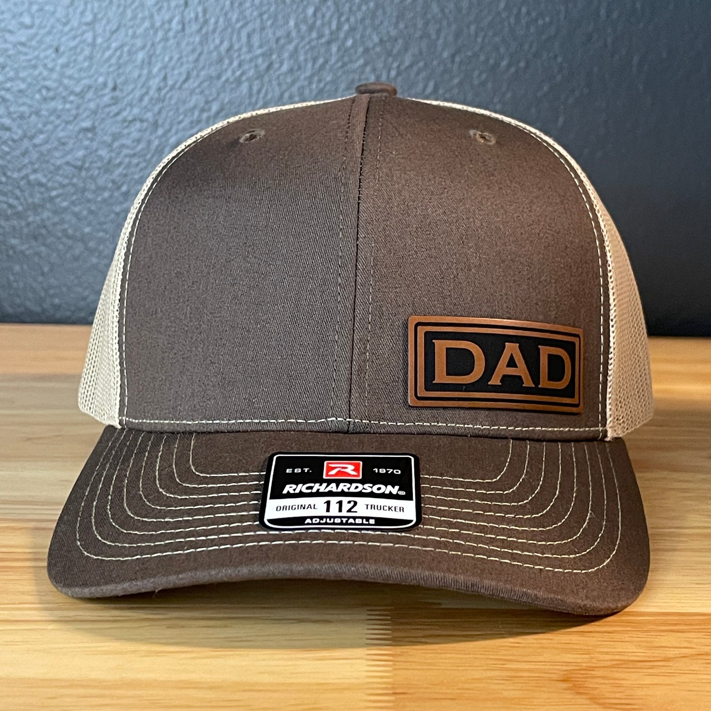DAD Side Leather Patch Hat Brown