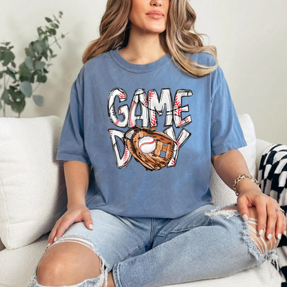 Game Day Tee Baseball Glove Mom Shirt