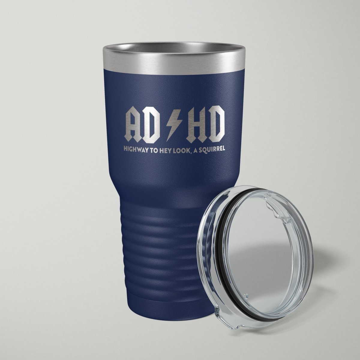 ADHD Hey Look, A Squirrel Laser Engraved Tumbler - 30oz Tumblers - VividEditions