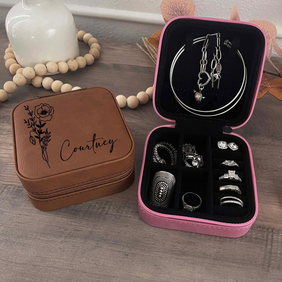 Personalized Travel Jewelry Cases & Jewelry Rolls