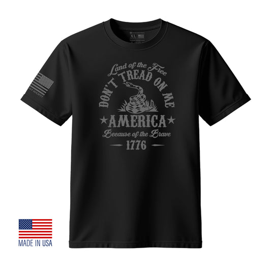 Don't Tread On Me Land Of The Free Gadsden T-Shirt