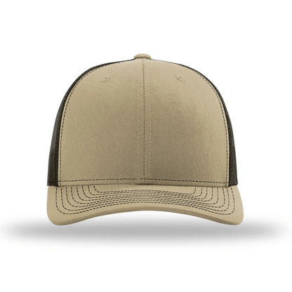 DAD 2A 2nd Amendment Patriotic Leather Patch Hat Khaki/Brown Patch Hat