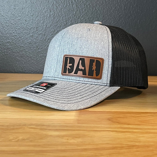 DAD 2A 2nd Amendment Patriotic Side Leather Patch Hat Patch Hat