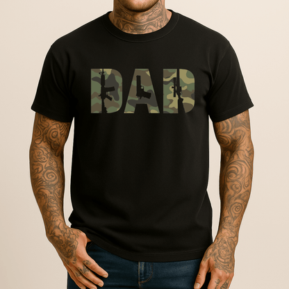 Dad 2A Camo Men's Patriotic T Shirt T-Shirt