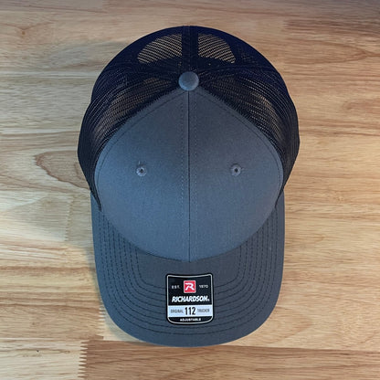DAD Side Leather Patch Hat Charcoal/Black
