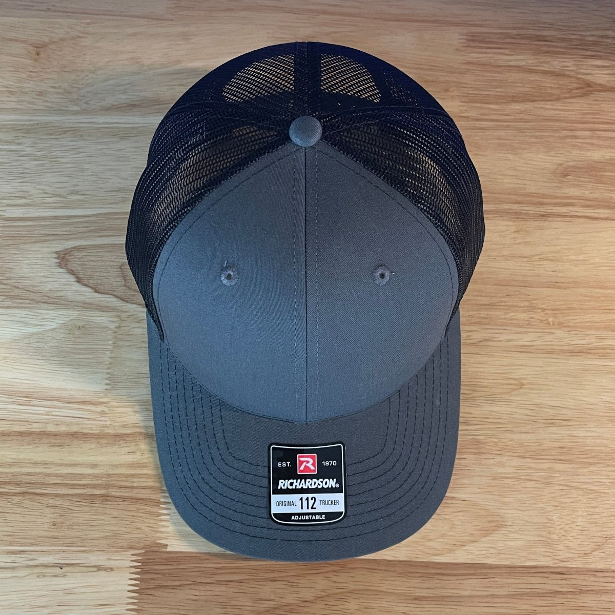 PAPA Side Leather Patch Hat Charcoal/Black