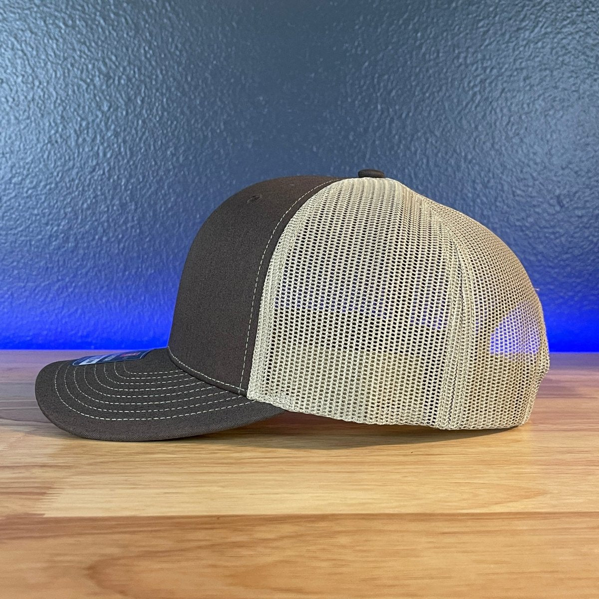 Dad's Backyard Grill BBQ Patch SnapBack Trucker Hat Brown Patch Hat