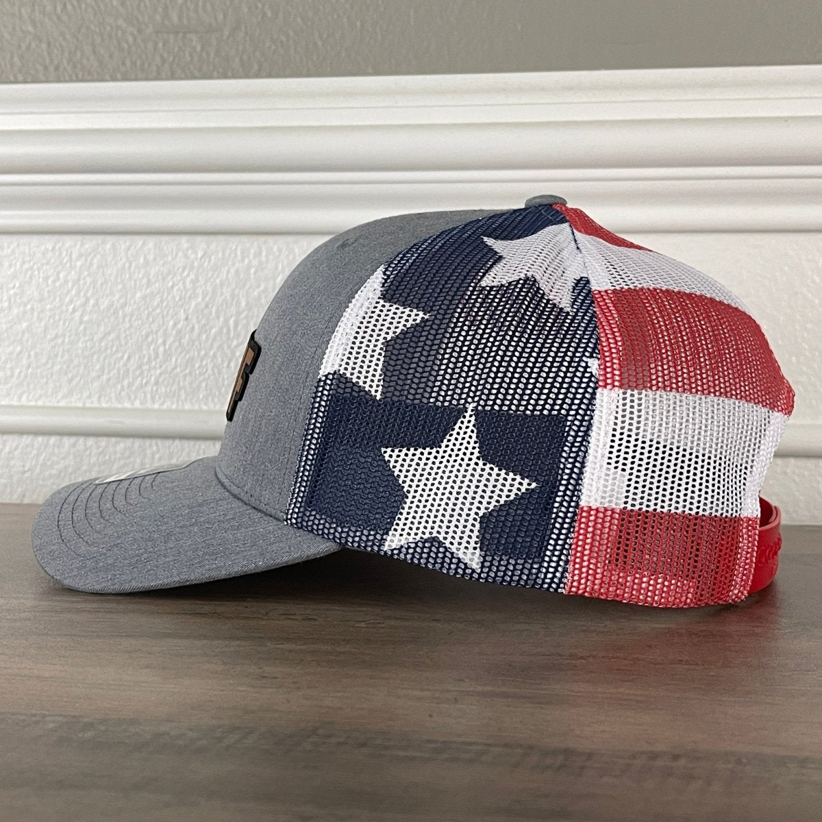 DILLIGAF Do I Look Like I Give A F Leather Patch Hat Stars & Stripes Patch Hat - VividEditions