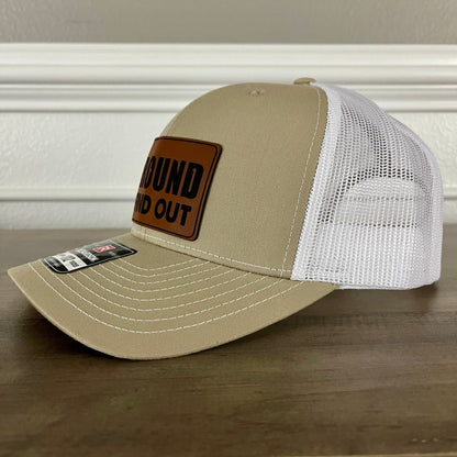 F Around And Find Out Leather Patch Hat Khaki Patch Hat - VividEditions