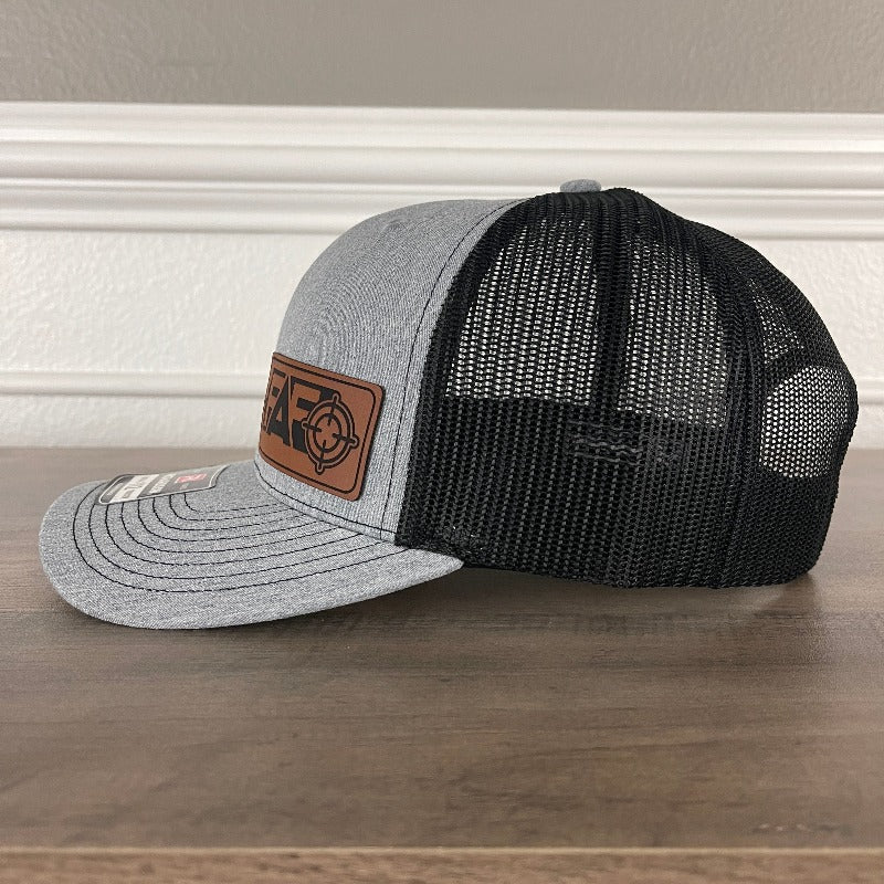 FAFO F Around And Find Out Leather Patch Hat Patch Hat - VividEditions