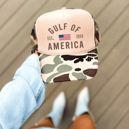 Gulf of America Classic Foam Camo Trucker Hat Trucker Hat