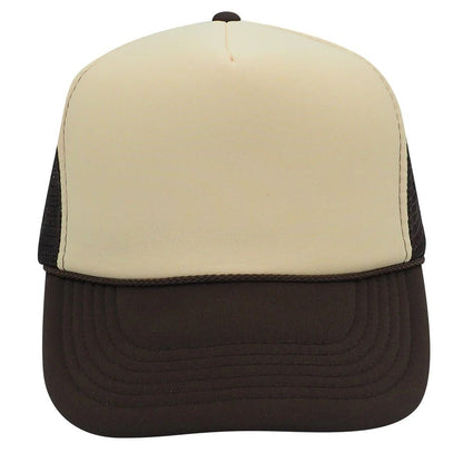 He's Fishing Classic Foam Trucker Hat Tan/Brown Trucker Hat