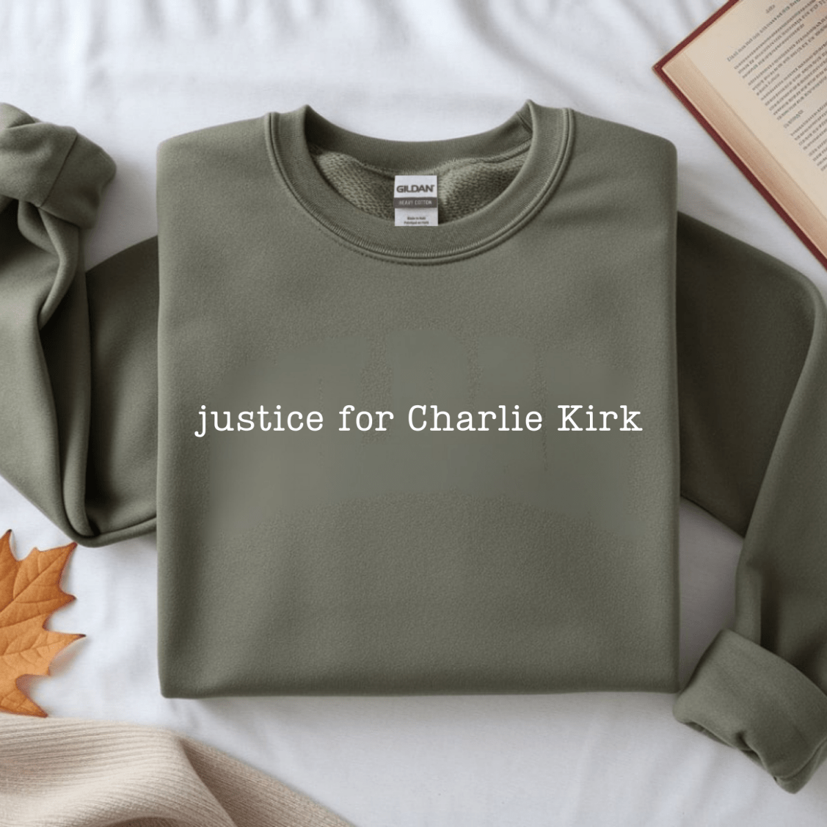 Justice For Charlie Kirk Gildan Sweatshirt Sweater