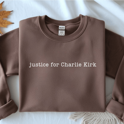 Justice For Charlie Kirk Gildan Sweatshirt Sweater