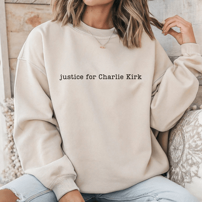 Justice For Charlie Kirk Gildan Sweatshirt Sweater