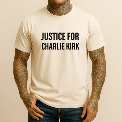 Justice for Charlie Kirk Men's Comfort Colors T-Shirt T-Shirt