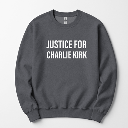 Justice For Charlie Kirk Men's Sweatshirt Sweater
