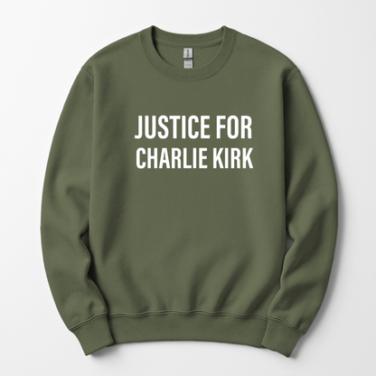 Justice For Charlie Kirk Men's Sweatshirt Sweater