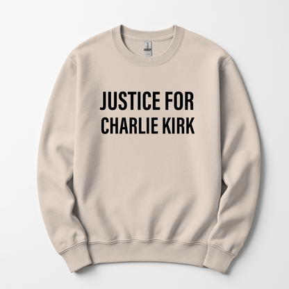 Justice For Charlie Kirk Men's Sweatshirt Sweater