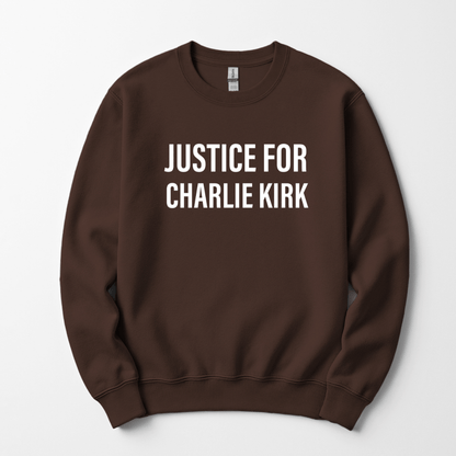 Justice For Charlie Kirk Men's Sweatshirt Sweater