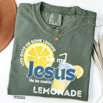 Life Gave Me Some Lemons, But My Jesus, He Be Makin' Lemonade Funny Faith T-Shirt - Hollow Point Society - T-Shirt