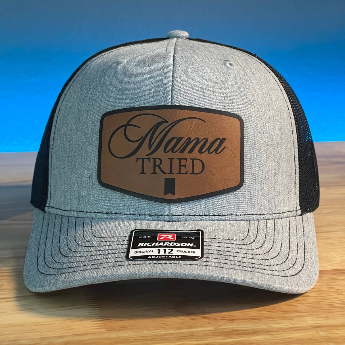 MAMA TRIED Funny Leather Patch Hat Patch Hat - VividEditions