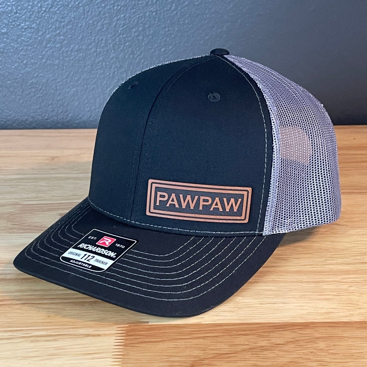 PAWPAW SnapBack Side Leather Patch Hat Patch Hat
