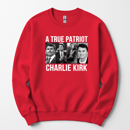 A True Patriot Charlie Kirk Unisex Sweatshirt