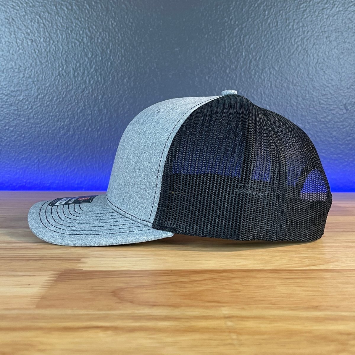 The Gulf of America Patriotic Leather Patch SnapBack Trucker Hat Blk/Silv Patch Hat