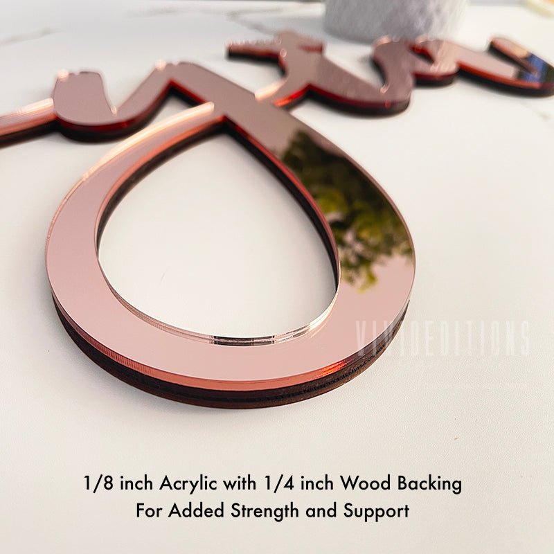 Finished Acrylic Love Letter Earrings - Custom Laser-Cut Jewelry