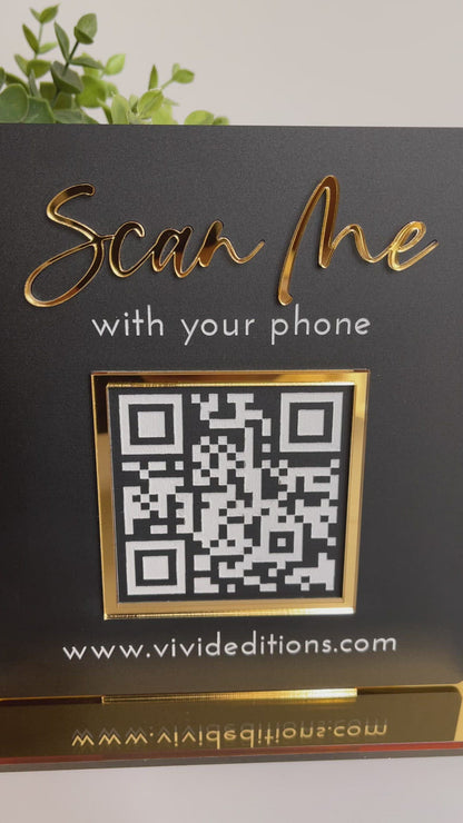 QR Code Business Social Media Sign