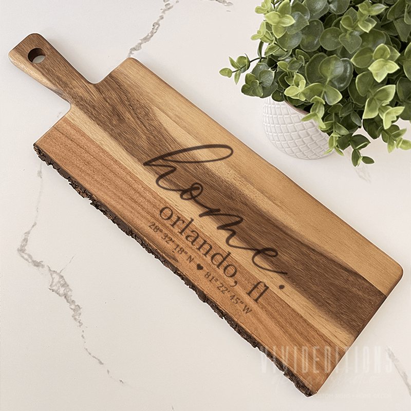 Acacia Wood Paddle Board (6 design options) - VividEditions
