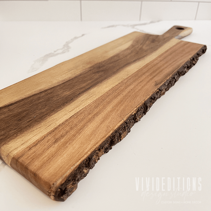 Acacia Wood Paddle Board (6 design options) Cutting Board - VividEditions